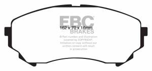 EBC Brakes Yellowstuff pads are high friction coefficient street pads, track capable DP41828R