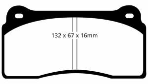 EBC Brakes Yellowstuff pads are high friction coefficient street pads, track capable DP41110R