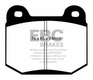 EBC Brakes Orangestuff pads, a full race material for demanding track conditions. DP91537