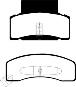 EBC Brakes Yellowstuff pads are high friction coefficient street pads, track capable DP41268R