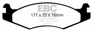 EBC Brakes Yellowstuff pads are high friction coefficient street pads, track capable DP41785R