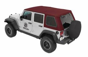 Bestop Trektop Pro Trektop Pro - '07-18 Wrangler JK 4-Door (Crushed Red Pepper Twill) 54863-68