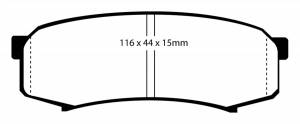 EBC Brakes Yellowstuff pads are high friction coefficient street pads, track capable DP4993R