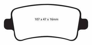 EBC Brakes Yellowstuff pads are high friction coefficient street pads, track capable DP42016R