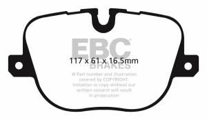 EBC Brakes Yellowstuff pads are high friction coefficient street pads, track capable DP42068R