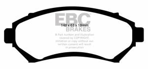 EBC Brakes Yellowstuff pads are high friction coefficient street pads, track capable DP41100R