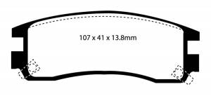 EBC Brakes Yellowstuff pads are high friction coefficient street pads, track capable DP41609R