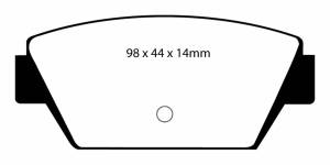 EBC Brakes Yellowstuff pads are high friction coefficient street pads, track capable DP4576R