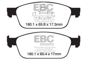 EBC Brakes Yellowstuff pads are high friction coefficient street pads, track capable DP42145R