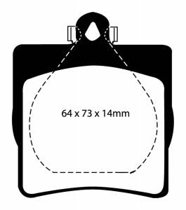 EBC Brakes Yellowstuff pads are high friction coefficient street pads, track capable DP41191R