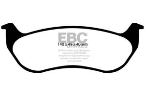 EBC Brakes Yellowstuff pads are high friction coefficient street pads, track capable DP41673R