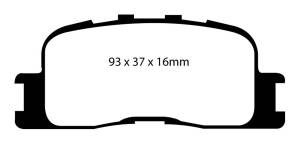 EBC Brakes Yellowstuff pads are high friction coefficient street pads, track capable DP41716R