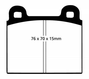 EBC Brakes Yellowstuff pads are high friction coefficient street pads, track capable DP4103R