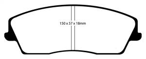 EBC Brakes Yellowstuff pads are high friction coefficient street pads, track capable DP41723R