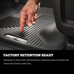 Husky Liners - Husky Liners 2019 Ram 1500 / Dodge Ram X-Act Contour Second Row Black Floor Liners - 53691 - Image 5