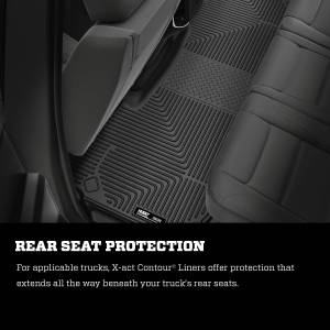 Husky Liners - Husky Liners 19-22 Dodge Ram 1500 Crew Cab X-Act Contour Front & Second Seat Floor Liners - Black - 54608 - Image 6