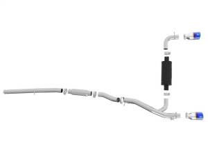 aFe - aFe Takeda 3in 304 SS Cat-Back Exhaust System w/ Blue Flame Tip 16-18 Ford Focus RS I4-2.3L (t) - 49-33103-L - Image 8