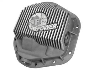 afe Front Differential Cover (Raw; Street Series); Ford Diesel Trucks 94.5-14 V8-7.3/6.0/6.4/6.7L - 46-70080