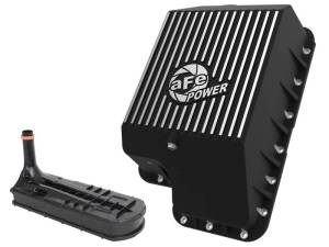 aFe - afe Transmission Pan (Black); Ford Diesel Trucks 03-10 V8-6.0/6.4L (td) - 46-70122-1 - Image 2