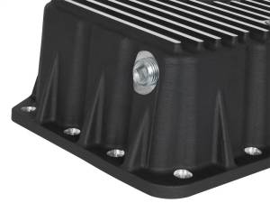 aFe - AFE Pro Series Engine Oil Pan Black w/Machined Fins; 11-16 Ford Powerstroke V8-6.7L (td) - 46-70322 - Image 2