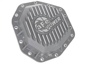 aFe - aFe Power Street Ser Rear Diff Cover Raw w/Mach Fin 2017 Ford Diesel Trucks V8-6.7L(td) Dana M275-14 - 46-70350 - Image 3