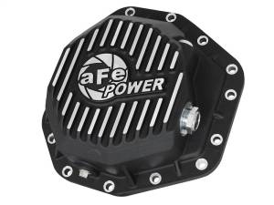 aFe Power Pro Ser Rear Diff Cover Black w/Mach Fins 2017 Ford Diesel Trucks V8-6.7L(td) Dana M275-14 - 46-70352