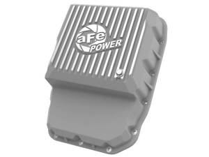 aFe Transmission Pan Raw w/ Machined Fins 13-19 Dodge Diesel Trucks L6-6.7L (td) - 46-71160A