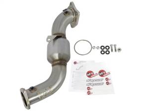 aFe - aFe Twisted Steel Down-Pipe Catted 13-16 Cadillac ATS L4-2.0L (t) - 48-34126-HC - Image 6