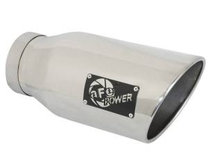 aFe - aFe ATLAS 5in DPF-Back Alum Steel Exhaust System w/Polished Tip 19-20 Ram Diesel Trucks L6-6.7L (td) - 49-02078-P - Image 2