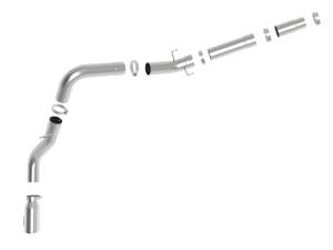 aFe - aFe ATLAS 5in DPF-Back Alum Steel Exhaust System w/Polished Tip 19-20 Ram Diesel Trucks L6-6.7L (td) - 49-02078-P - Image 4