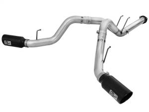 aFe Atlas Exhaust 4in DPF-Back Al Steel 11-14 Ford Diesel Trucks V8-6.7L (td) - 49-03065-B