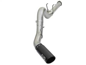 aFe ATLAS 5in DPF-Back Alum Steel Exhaust System w/Black Tip 2017 Ford Diesel Trucks V8-6.7L (td) - 49-03090-B