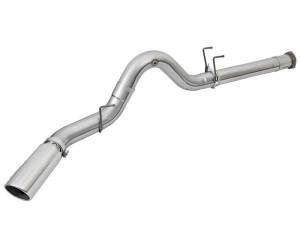 aFe - aFe ATLAS 5in DPF-Back Alum Steel Exhaust System w/Polished Tip 2017 Ford Diesel Trucks V8-6.7L (td) - 49-03090-P - Image 5