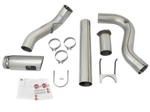 aFe - aFe ATLAS 5in DPF-Back Alum Steel Exhaust System w/Polished Tip 2017 Ford Diesel Trucks V8-6.7L (td) - 49-03090-P - Image 8