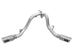 aFe - aFe Atlas Exhaust 4in Dual DPF-Back Al Steel w/ Pol Tips 16-17 GM Diesel Truck V8-6.6L (td) LML - 49-04080-P - Image 3