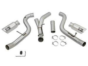 aFe - aFe Atlas Exhaust 4in Dual DPF-Back Al Steel w/ Pol Tips 16-17 GM Diesel Truck V8-6.6L (td) LML - 49-04080-P - Image 6