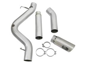 aFe - aFe Atlas Exhaust 5in DPF-Back Aluminized Steel w/ Polished Tips 16-17 GM Diesel Truck V8-6.6L (td) - 49-04081-P - Image 7