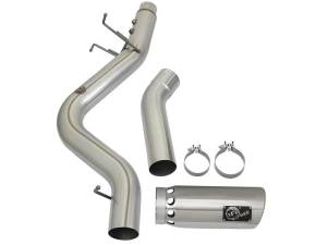 aFe - aFe ATLAS 5in DPF-Back Aluminized Steel Exhaust System w/Polished Tips 2017 GM Duramax 6.6L (td) L5P - 49-04085-P - Image 8