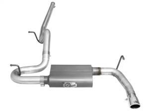 aFe - aFe Scorpion 2-1/2in Alum Steel Cat-Back Exhaust w/Pol Tip 07-18 Jeep Wrangler (JK) V6-3.6L/3.8L - 49-08045-P - Image 3