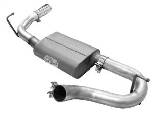 aFe - aFe Scorpion 2-1/2in Alum Steel Axle-Back Exhaust w/Polished Tip 07-18 Jeep Wrangler JK V6-3.6/3.8L - 49-08047-P - Image 5