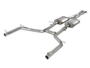 aFe MACH Force-Xp 2-1/2in 304 SS Cat-Back Exhaust 15-19 Dodge Challenger V6-3.6L - Raw Tip - 49-32067