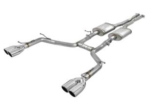 aFe MACH Force-Xp 2-1/2in 304 SS Cat-Back Exhaust 15-19 Dodge Challenger V6-3.6L - Polished Tip - 49-32067-P