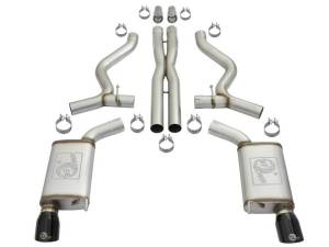 aFe - aFe MACHForce XP 3in 304 SS Cat-Back Exhausts w/ Black Tips 15-17 Ford Mustang GT V8-5.0L/V6-3.7L - 49-33072-1B - Image 7