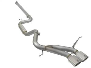 aFe POWER Takeda 3in 304 SS Cat-Back Exhaust w/ Polished Tips 13-17 Ford Focus ST L4-2.0L (t) - 49-33083-P