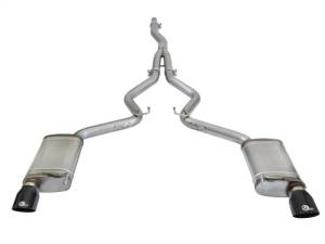 aFe - aFe MACHForce XP Exhausts Cat-Back SS-304 EXH w/ Black Tips 15-16 Ford Mustang EcoBoost 2.3L (t) - 49-33084-B - Image 7