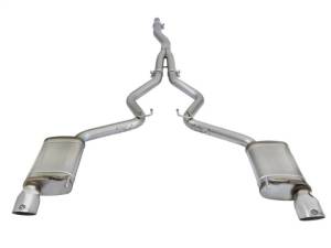 aFe - aFe MACHForce XP Exhausts Cat-Back SS-304 EXH w/ Polished Tips 15-16 Ford Mustang EcoBoost 2.3L (t) - 49-33084-P - Image 3