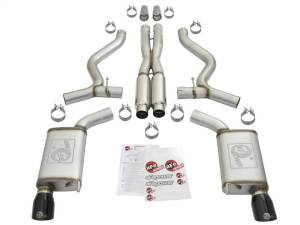 aFe - aFe MACHForce XP 3in 304 SS Loud Tone Cat-Back w/ Black Tips 15-17 Ford Mustang V6-3.7L/V8-5.0L - 49-33087-B - Image 3