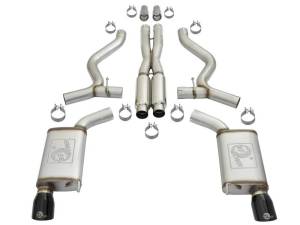 aFe - aFe MACHForce XP 3in 304 SS Loud Tone Cat-Back w/ Black Tips 15-17 Ford Mustang V6-3.7L/V8-5.0L - 49-33087-B - Image 7