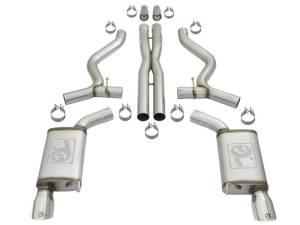 aFe - aFe MACHForce XP 3in Sport Tone Cat-Back Exhausts w/ Polished Tips 15-17 Ford Mustang V6/V8 - 49-33087-P - Image 7