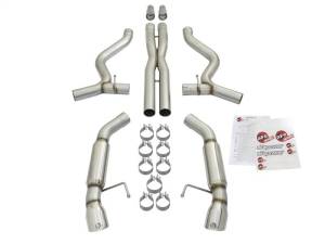 aFe - aFe MACHForce XP 3in Aggressive Toned Cat-Back Exhausts w/ Polished Tips 15-17 Ford Mustang V6/V8 - 49-33088-P - Image 5